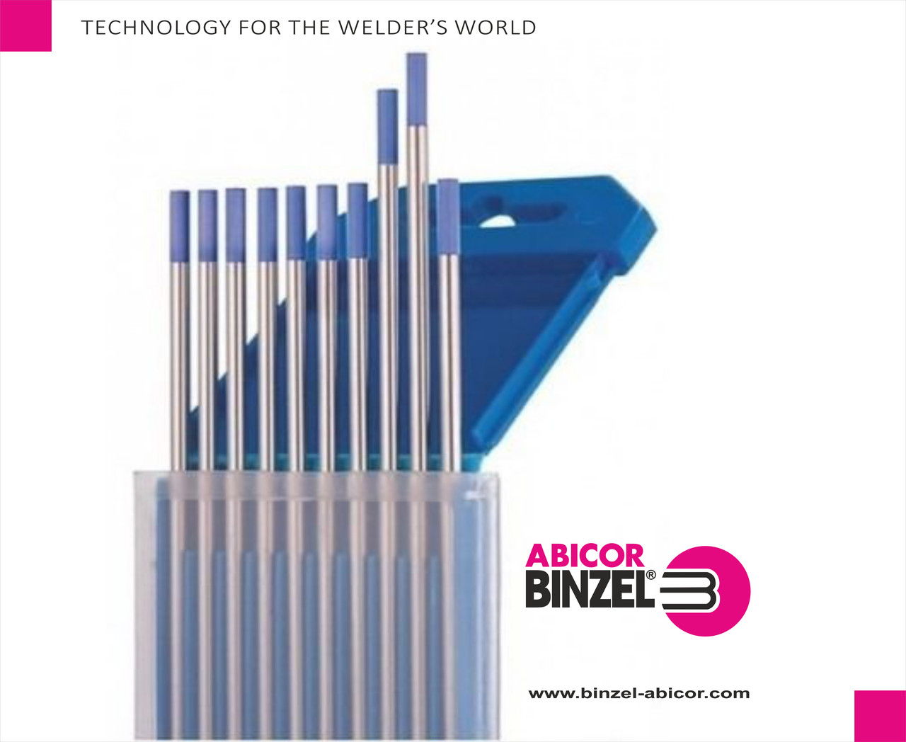 Вольфрамовый электрод WL20 2.4 х175 синий (ABICOR BINZEL®) - фото 2 - id-p110005624