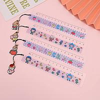 Закладка-линейка 15см пластик «Luck»