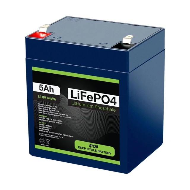 Аккумуляторная батарея LiFePo4 12,8 Вольт 5 А/ч