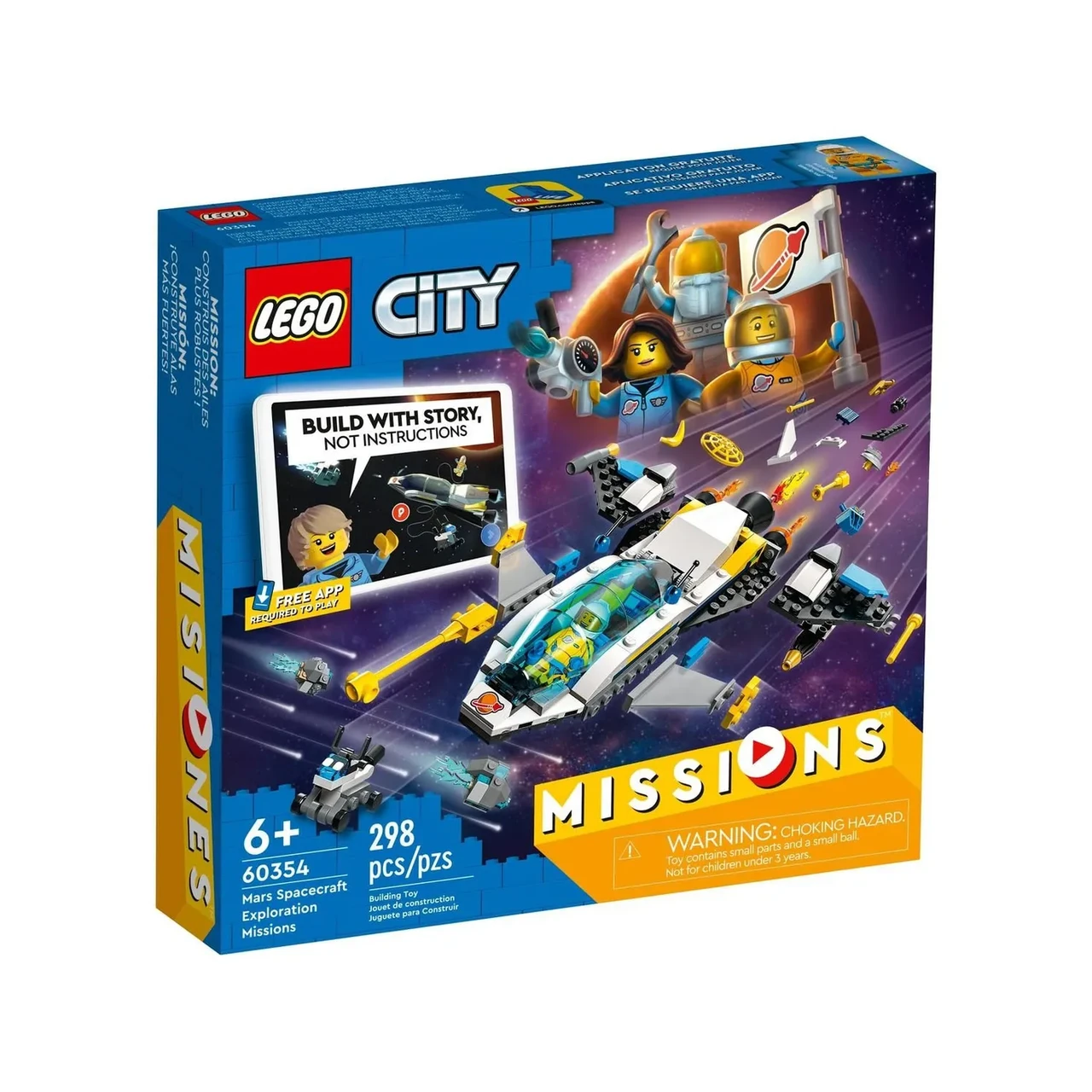 Конструктор LEGO City Missions Миссии исследования Марса на космическом корабле 60354 - фото 1 - id-p110013097