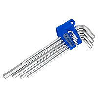 KING TONY Набор Г-образных шестигранников, 1,5-10 мм, длинные, 9 предметов