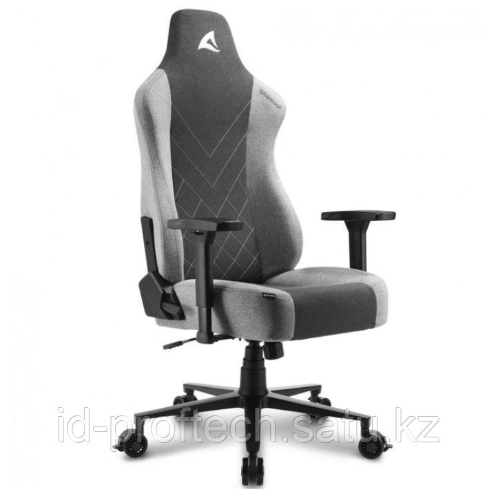 Игровое кресло Sharkoon Skiller SGS30 Fabric Grey v2 Ткань, Газлифт 4, подлокотник 3D - фото 1 - id-p110013553