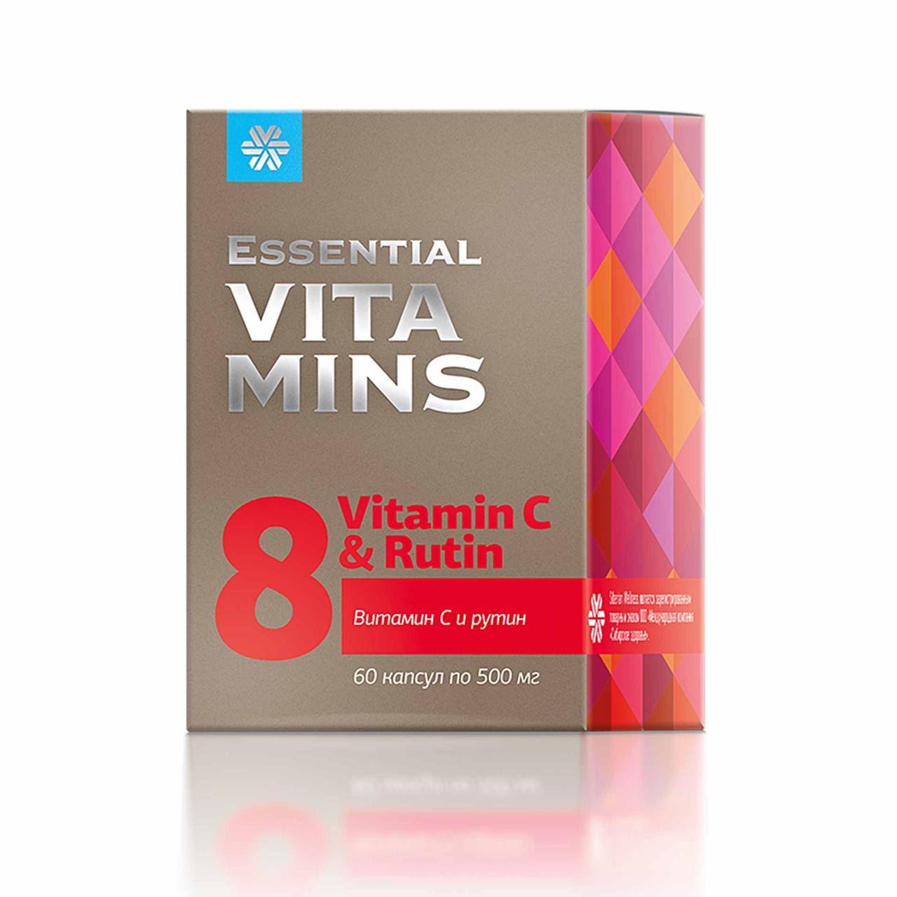 Essential Vitamins - Витамин С и рутин, 60 капсул - фото 1 - id-p110013859