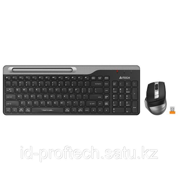 Клавиатура+мышь беспроводная A4tech FB2535C-Smoky Grey