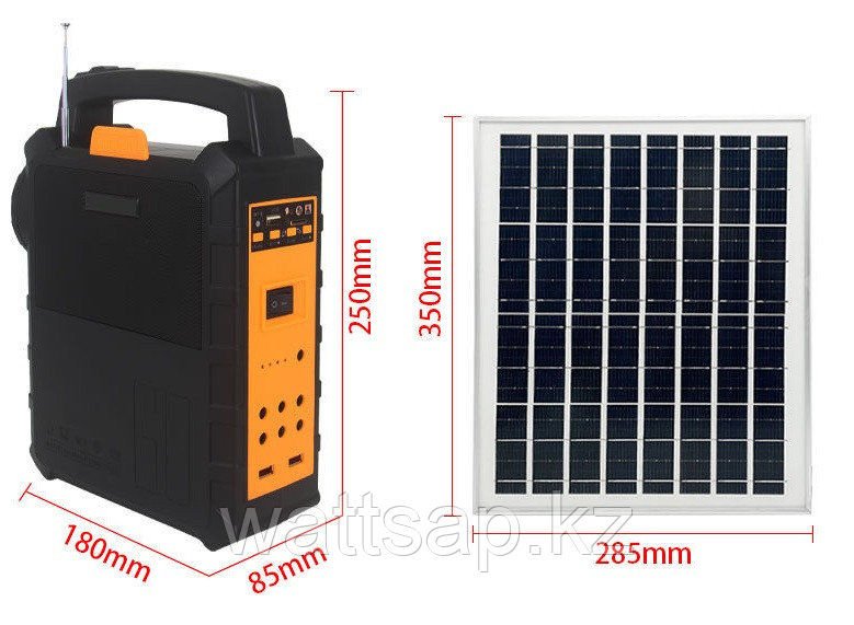 Солнечная электростанция Yobolife LM-3612, 4 LED лампы, Bluetooth радио - фото 4 - id-p110013982