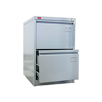 Картотечный шкаф металлический двухсекционный для документов КР-2