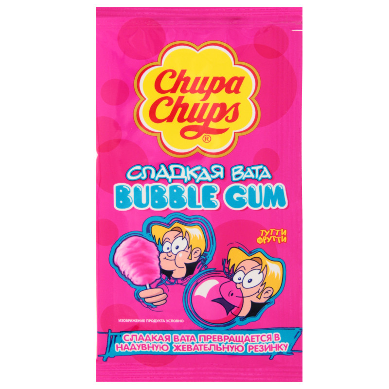 Сладкая вата Chupa-Chups Bubble Gum 11 гр. (12 шт в упаковке): продажа ...