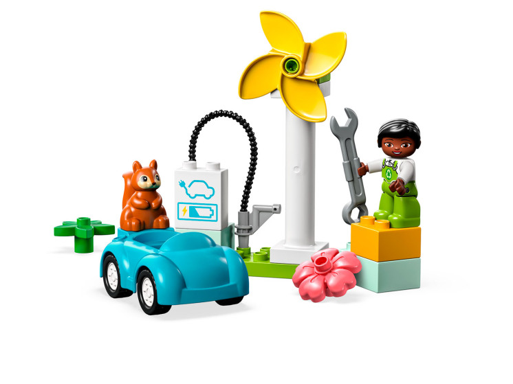 LEGO DUPLO 10985  Ветряная турбина и электромобиль, конструктор ЛЕГО