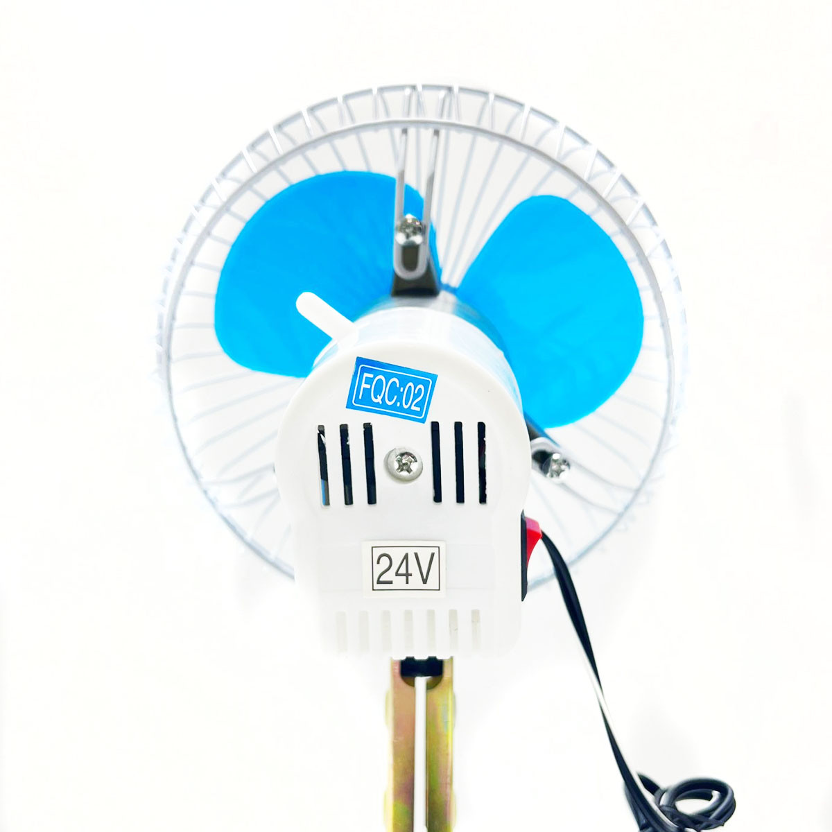 Автомобильный вентилятор на прищепке от прикуривателя 24 вольт диаметр 20 см - фото 2 - id-p110018885
