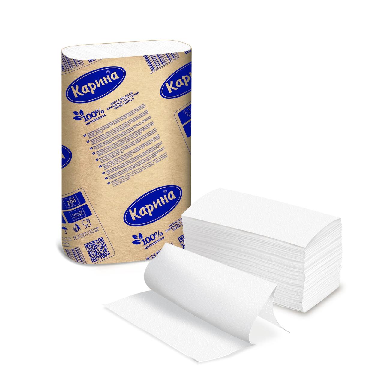 Полотенца для рук Z- сложения белые купить в Алмате по привлекательной ...