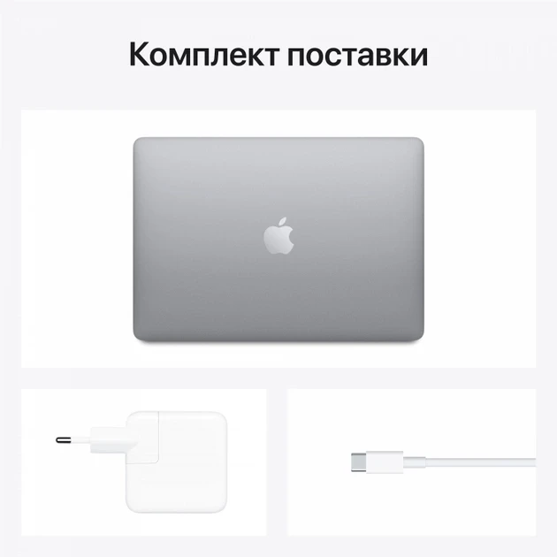 Ноутбук MacBook Air 8/256gb M1 (MGN63) Серый - фото 6 - id-p110020030