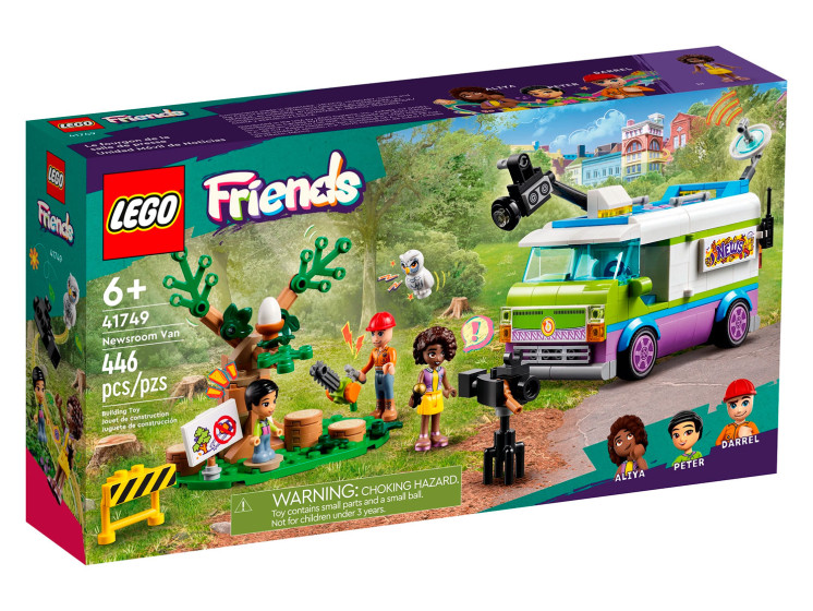 LEGO Friends 41749 Фургон отдела новостей, конструктор ЛЕГО - фото 2 - id-p110025456