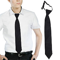 Серпімді жолағы бар галстук 40 см күңгірт қара