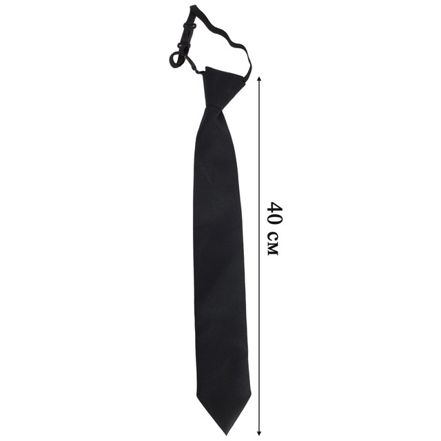 черный галстук на резинке в школу