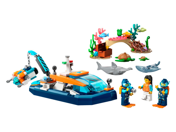 LEGO City 60377 Исследовательская водолазная лодка, конструктор ЛЕГО - фото 4 - id-p110027081