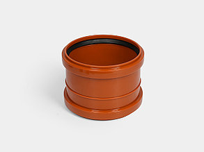 Муфта двухраструбная канализационная D160 ОРАНЖ