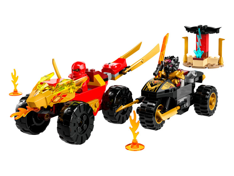 LEGO NINJAGO 71789 Кай и Рас: Битва на машине и мотоцикле, конструктор ЛЕГО - фото 4 - id-p110032888