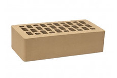 Кирпич лицевой бежевый "Латте" с гладкой поверхностью 0.96 нф М200. Россия