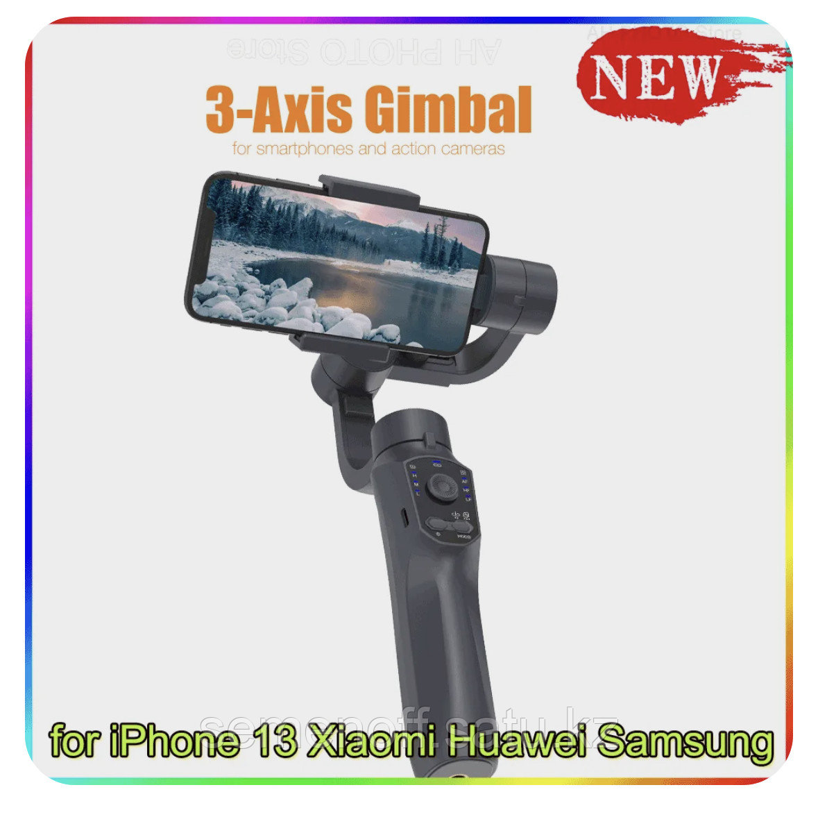 F-10 Pro 3 Axis Gimbal 3-х осевой стабилизатор для смартфона и экшн камер - фото 2 - id-p110034716