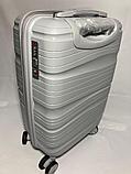 Маленький пластиковый дорожный чемодан на 4-х колёсах Fashion (высота 54 см, ширина 35 см, глубина 21 см), фото 5