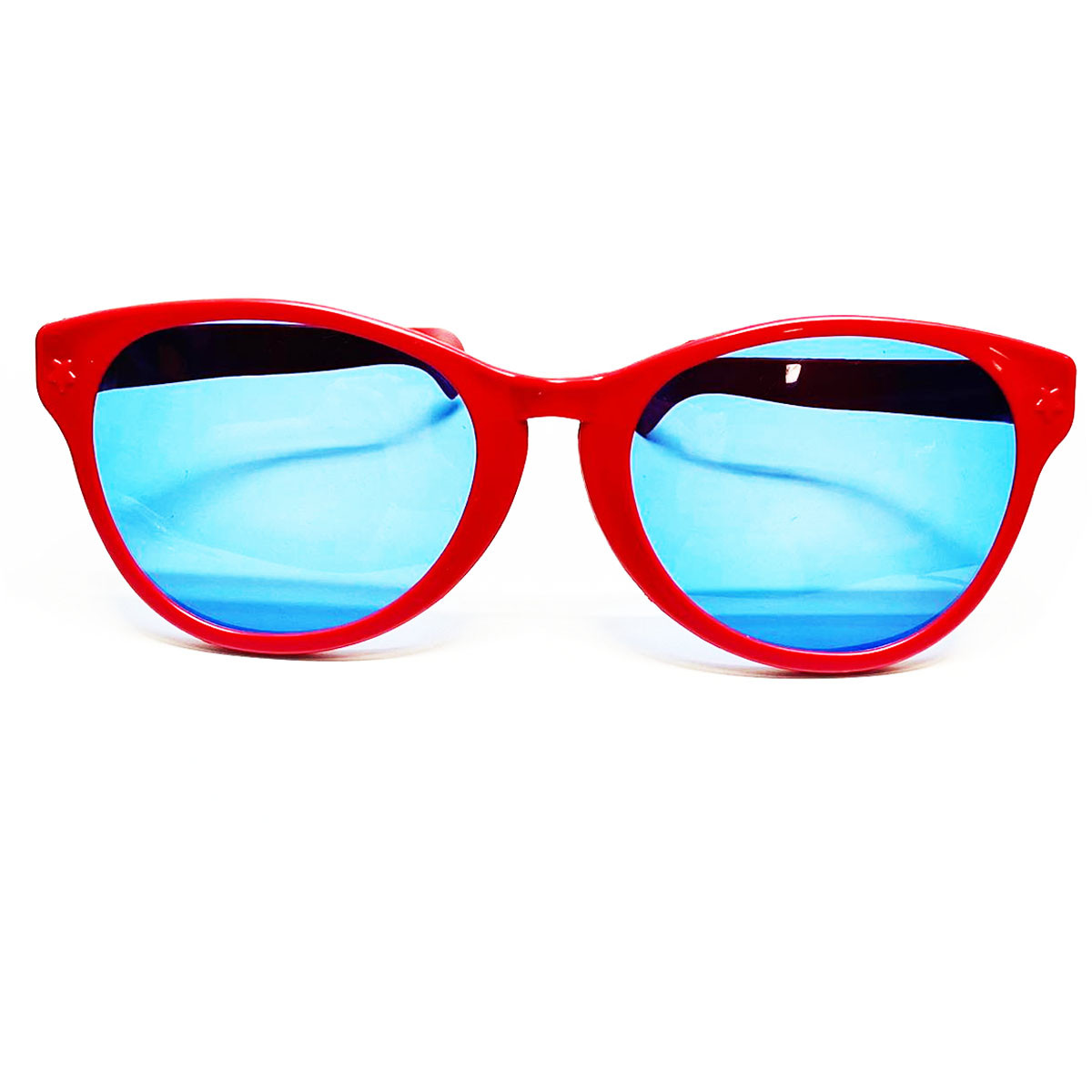 Большие карнавальные очки (красные с синими стеклами) - фото 2 - id-p37030339