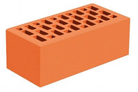 Кирпич утолщенный лицевой красный "Абрикосовый" с гладкой поверхностью