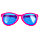 Большие карнавальные очки (розовые с синими стеклами), фото 2