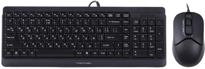 Клавиатура+мышь проводная A4Tech Fstyler F1512 - фото 1 - id-p110036569