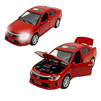 Игрушка детская машинка металлическая с свето-звуковым эффектом Die-Cast Metal Model Car 1:32 красная
