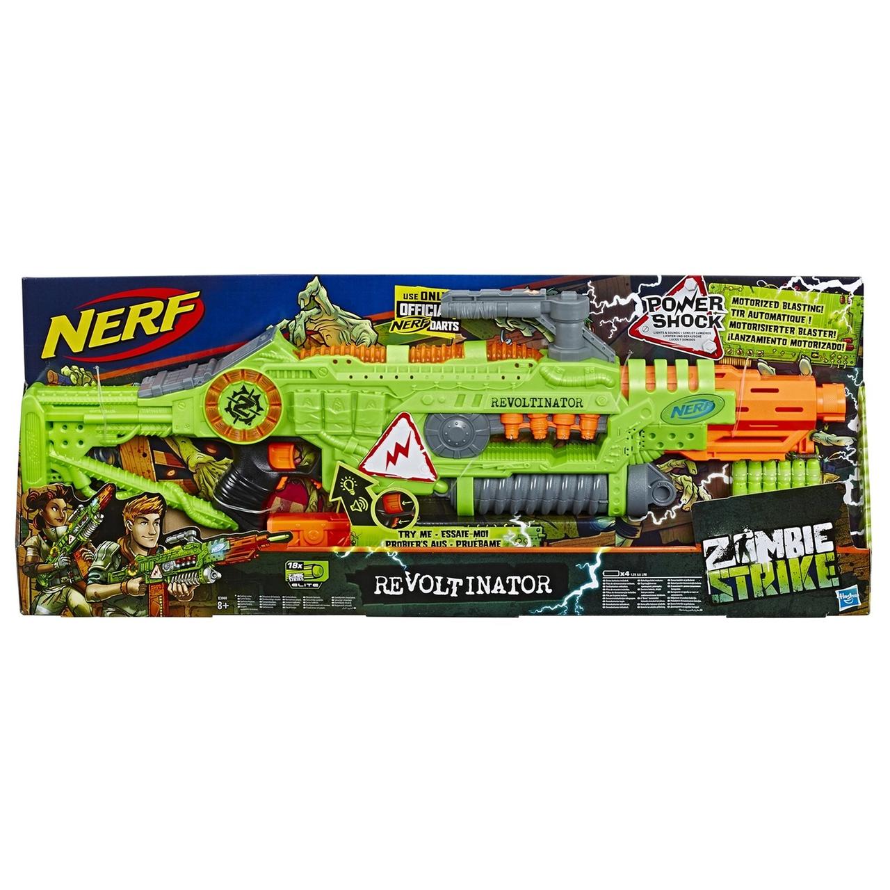 Hasbro Nerf Zombie Strike Бластер Зомби Страйк "Револтинатор" (Revoltinator), Нёрф E3060 - фото 2 - id-p110043214