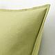 GURLI ГУРЛИ Чехол на подушку - оливково-зеленый 50x50 см, фото 2