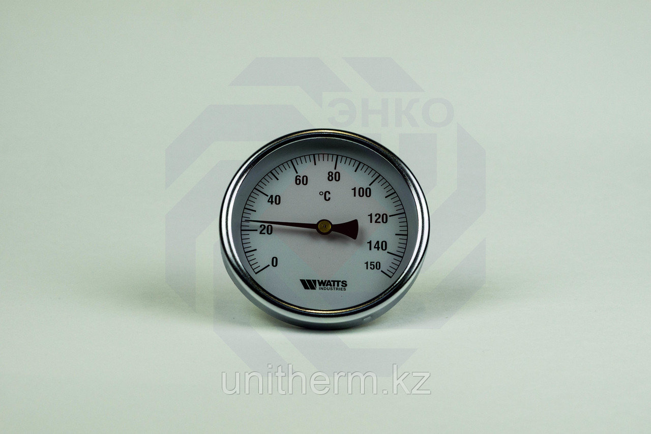 Термометр биметаллический аксиальный WATTS F+R801 SD 0-150 °С 100 мм ½" - фото 1 - id-p110048162