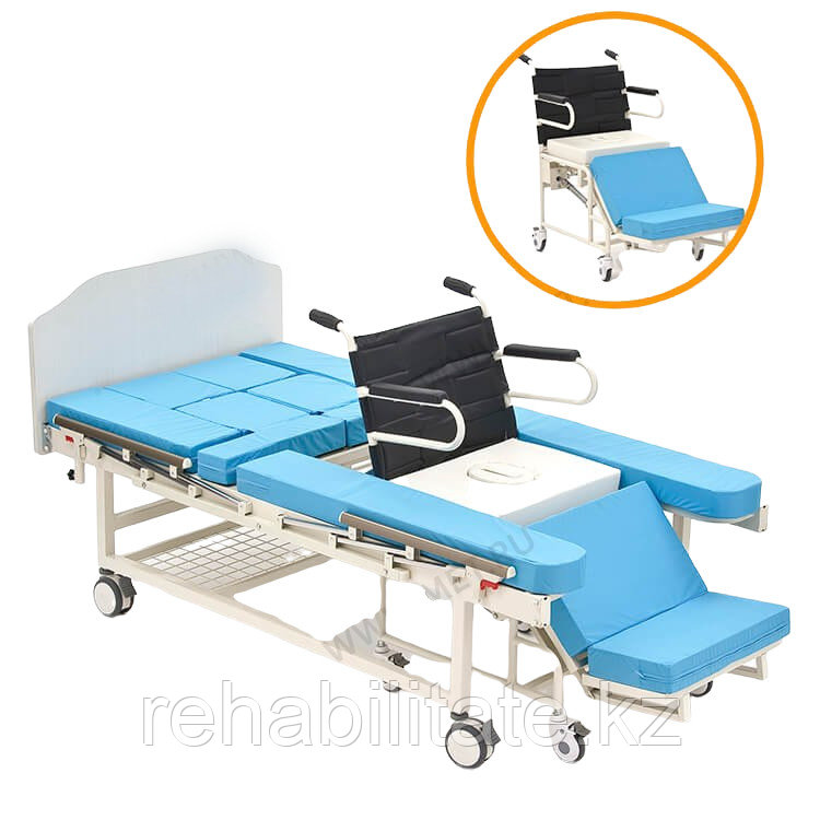 MET INTEGRA Механическая функциональная медицинская кровать с интегрированным креслом-каталкой, фото 1