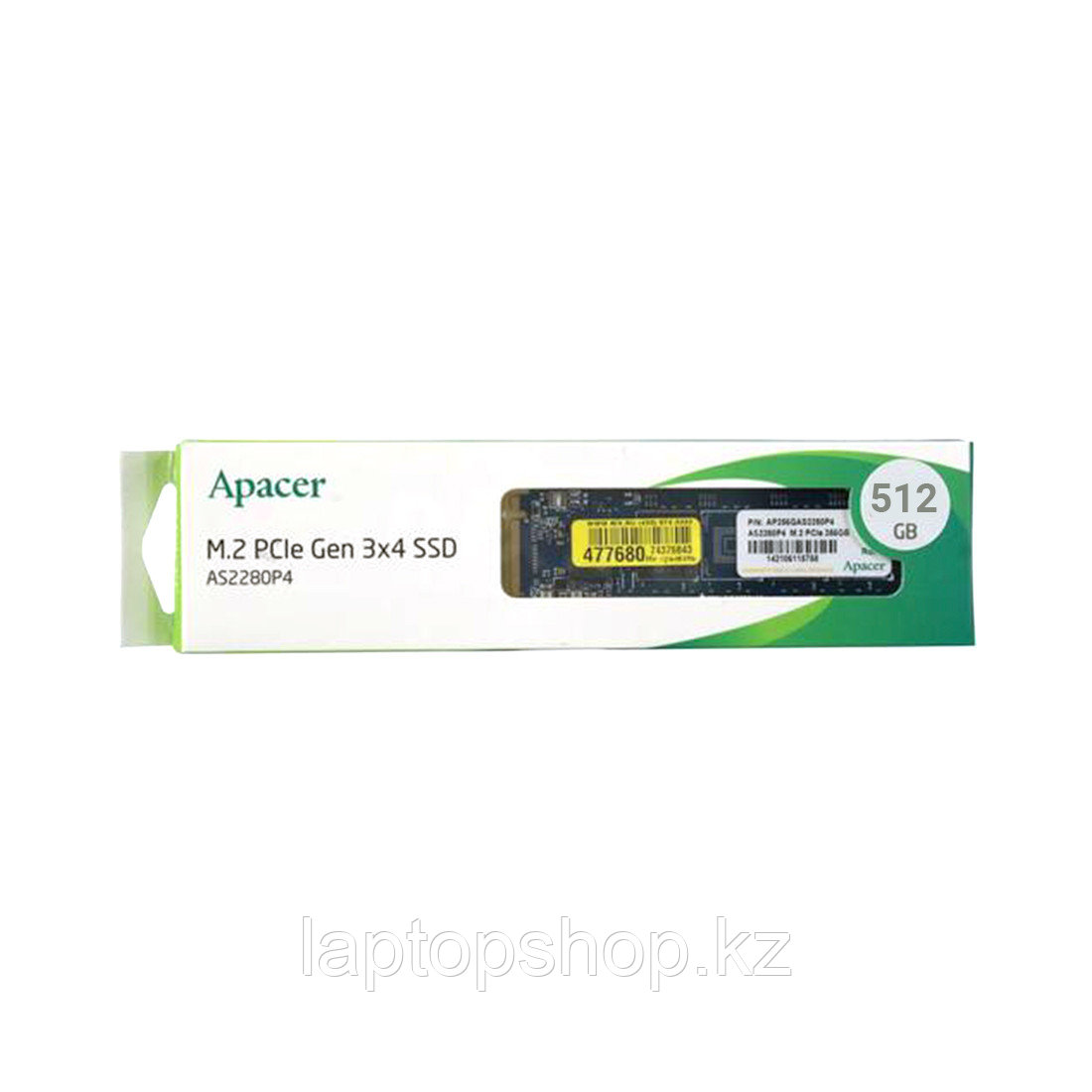 Apacer 512 GB, AS2280P4 AP512GAS2280P4-1, M.2 NVMe PCIe 3.0x4, 3000/2000 Мб/с - фото 1 - id-p110052978