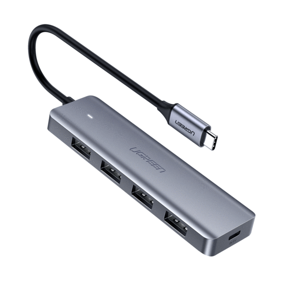 ugreen Разветвитель портов UGREEN CM219 4-Port USB3.0 Hub with Micro USB Power Supply - фото 1 - id-p110061015