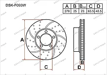 Тормозные диски VOLVO V50 c 2003 по 2012  1.6 / 2.0 / 2.4 / 2.5  (Передние)