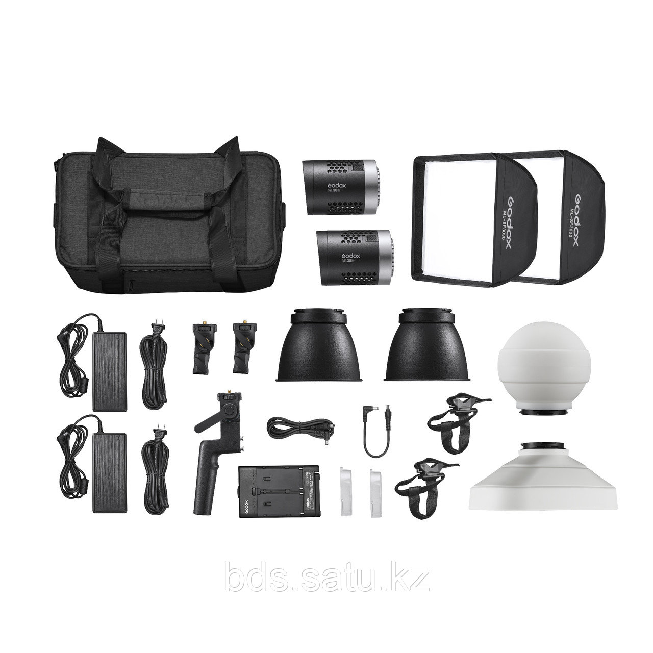 Комплект светодиодных осветителей Godox ML30Bi-K2 Kit для видеосъемки - фото 1 - id-p110064103