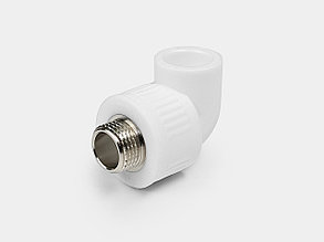 Угольник для полипролиленовых труб комбинированный  НР D20-1/2 PPR Контур