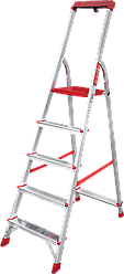 Стремянка алюминиевая профи с лотком-органайзером 5 ступеней