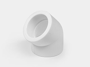 Угольник для полипролиленовых труб, полуотвод D75/45гр. PPR Контур