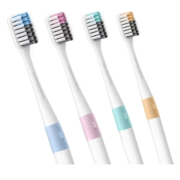 Набор зубных щеток Dr.Bei Bass Toothbrush мягкая 4 шт