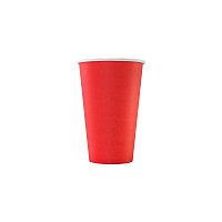 Бумажный стакан 500 мл (420мл), красный (к1000 ф50) 1сл. TGR / в упаковке 50 штук
