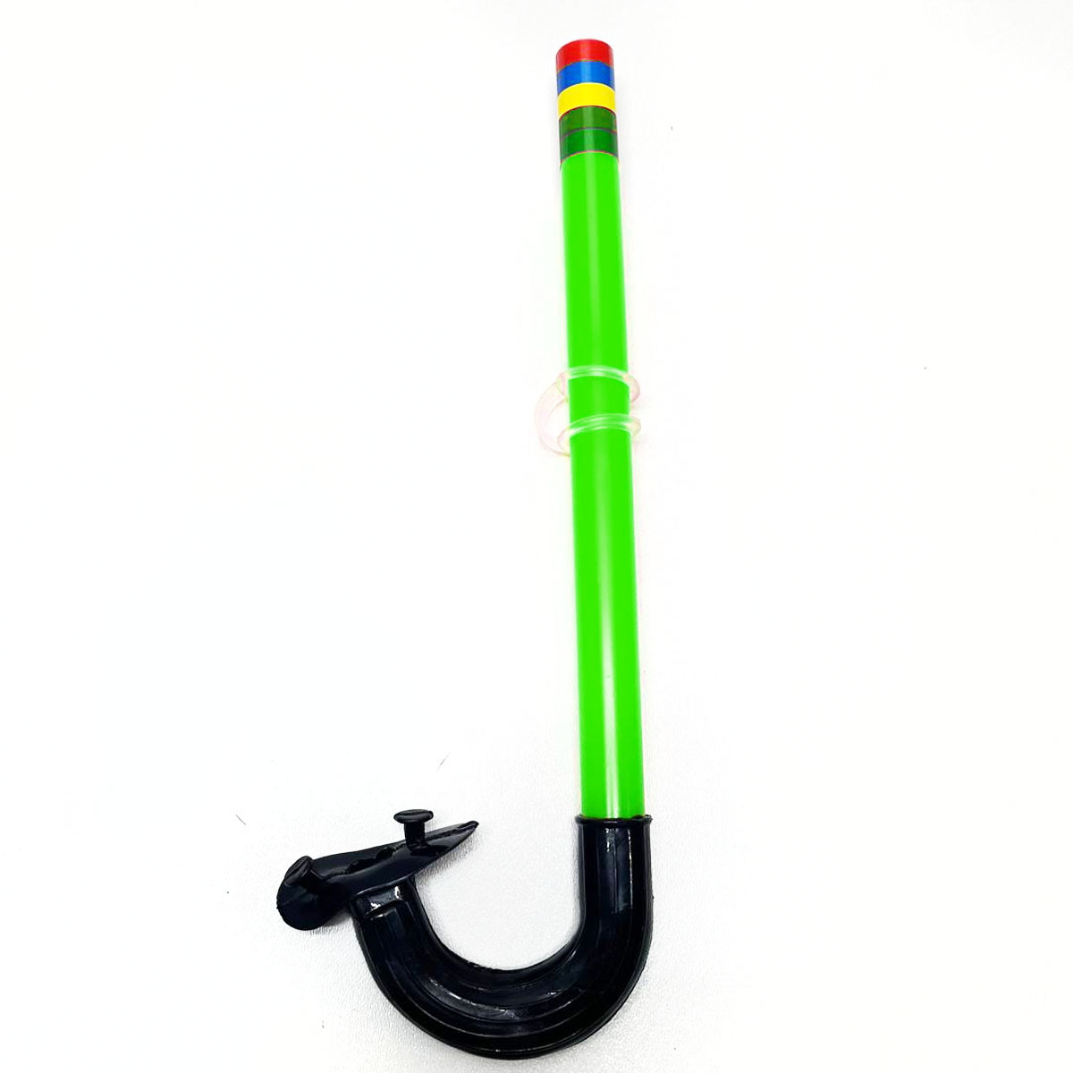 Маска для плавания с трубкой зеленая черная (4-7 лет) - фото 3 - id-p52100836