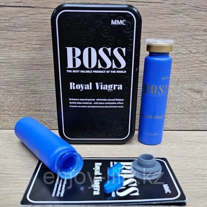BOSS Royal Виагра королевская - Препарат для повышения потенции (баночка - 10 таблеток), фото 1