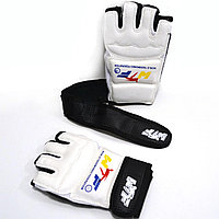 Шингарты для тхэквондо WTF на липучках белые