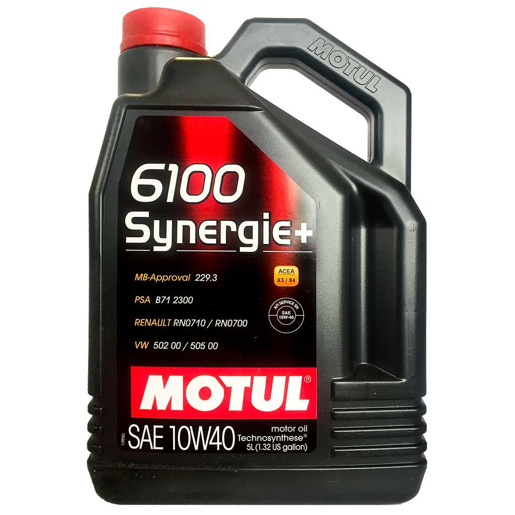 Моторное масло MOTUL 6100 SYNERGIE 10W-40 5л - фото 1 - id-p110074951