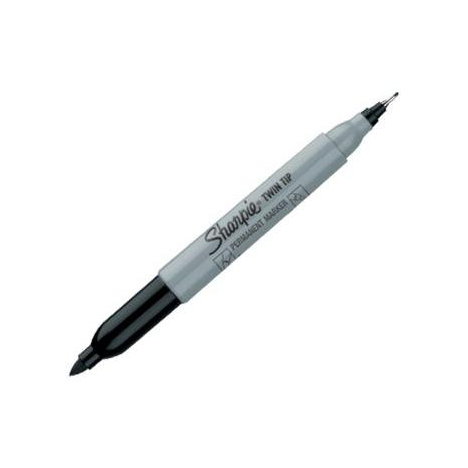 Перманентный маркер с двойным наконечником Sharpie черного цвета - фото 1 - id-p110074443