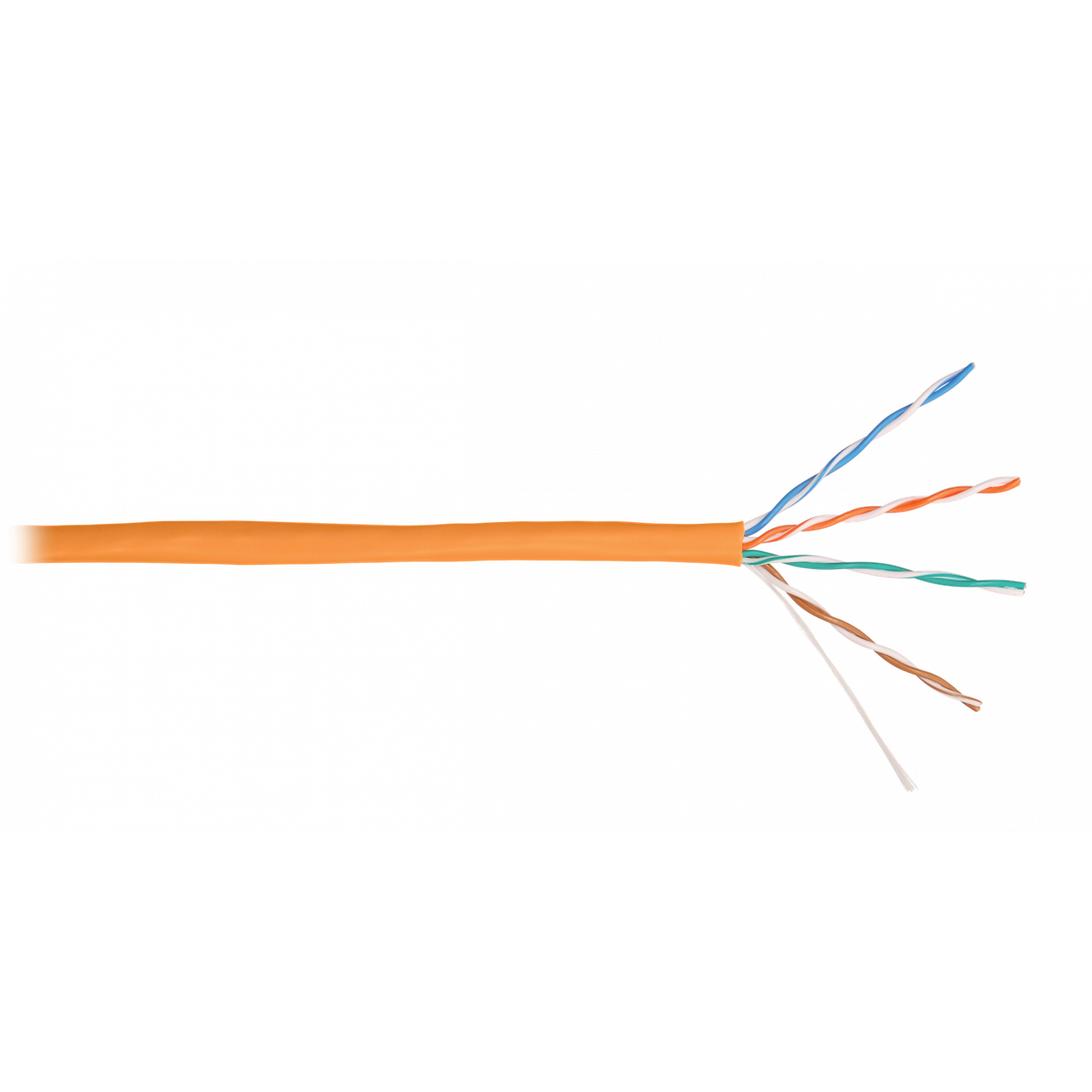 Кабель NIKOLAN U/UTP 4 пары, Кат.5e (Класс D), тест по ISO/IEC, 100МГц, одножильный, BC (чистая медь), 24AWG - фото 1 - id-p110074525