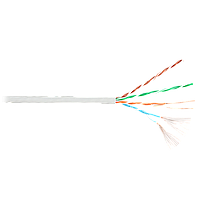 Кабель NIKOLAN U/UTP, 4 пары, Кат.5e, многожильный, 24 AWG, внутренний, LSZH, 305м