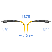 Патчкорд оптический FC/UPC SM 0,5 метра